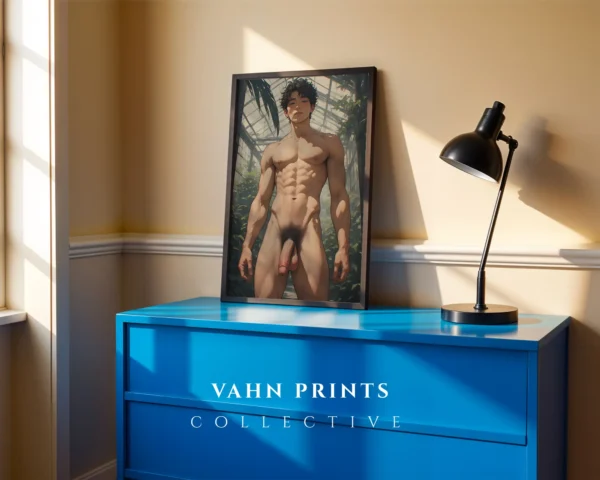 Modern Wall Art Printable Hot Anime Guy Digital Poster