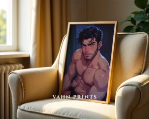 Digital Download Sexy Anime Male Poster Hot Wall Art