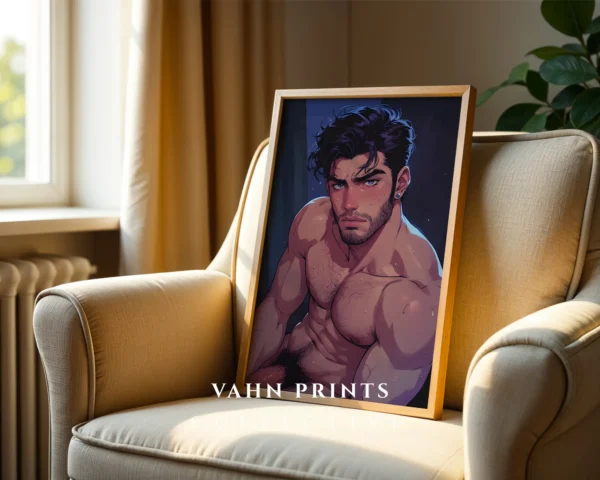 Digital Download Sexy Anime Male Poster Hot Wall Art