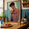 Hot Anime Male Digital Poster Printable Wall Art Modern
