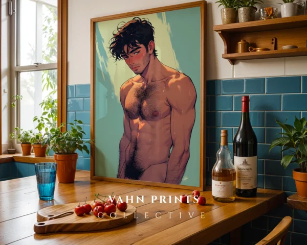Hot Anime Male Digital Poster Printable Wall Art Modern