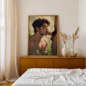 Printable Anime Male Poster Digital Hot Modern Wall Art