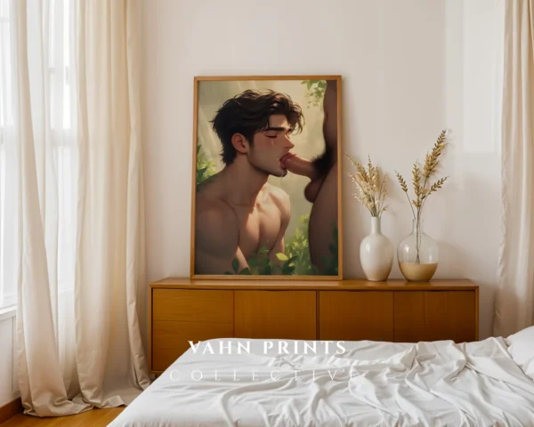 Printable Anime Male Poster Digital Hot Modern Wall Art