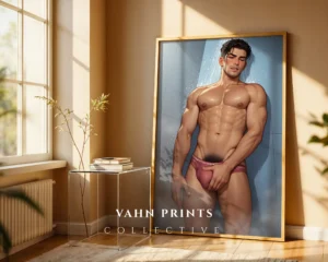 Sexy Anime Man Wall Art Digital Poster Printable Modern