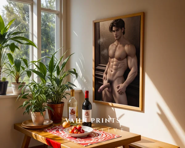 Modern Wall Poster Hot Anime Guy Digital Printable Art