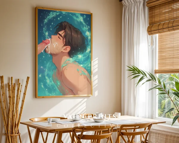 Printable Digital Wall Art Anime Guy Sexy Modern Poster