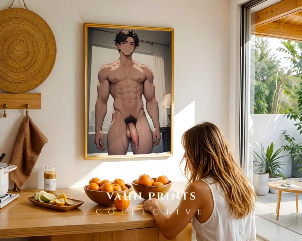 Hot Anime Male Wall Poster Printable Digital Modern Decor