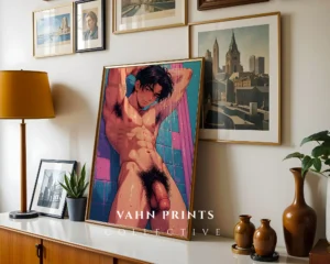 Printable Anime Male Poster Hot Digital Modern Wall Art