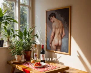 Digital Download Anime Guy Nude Hot Printable Wall Poster