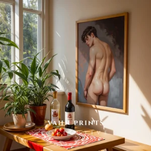 Digital Download Anime Guy Nude Hot Printable Wall Poster