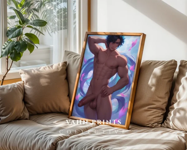 Hot Anime Guy Poster Digital Download Printable Modern Art