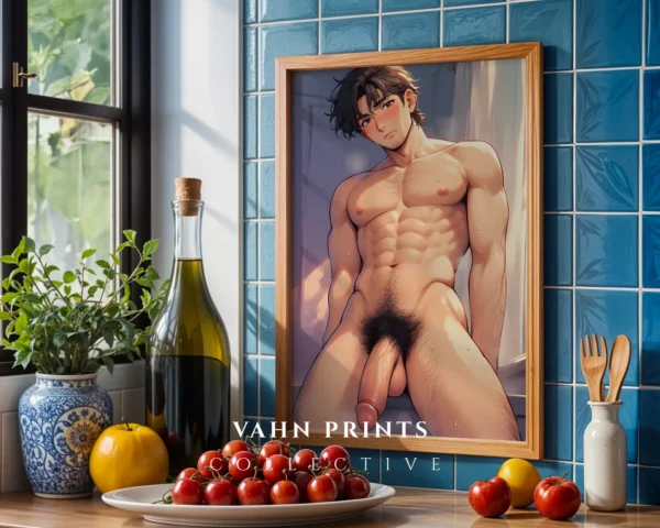 Anime Guy Hot Poster Digital Printable Modern Wall Art