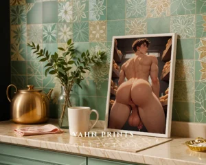 Printable Modern Wall Poster Hot Anime Man Digital Art