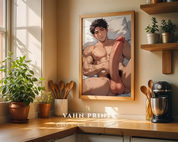 Digital Download Sexy Anime Guy Poster Modern Printable Art