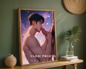 Printable Digital Wall Art Anime Male Nude Modern Poster