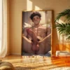 Digital Poster Naked Anime Man Modern Printable Wall Art