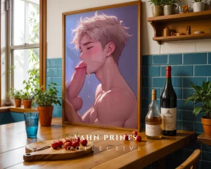 Hot Anime Male Digital Poster Printable Modern Wall Art