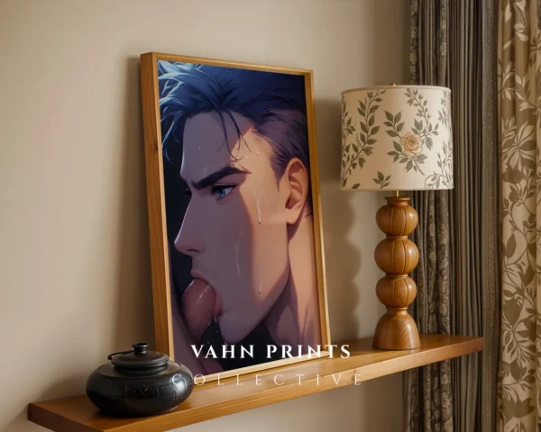 Hot Anime Male Poster Digital Modern Printable Wall Art
