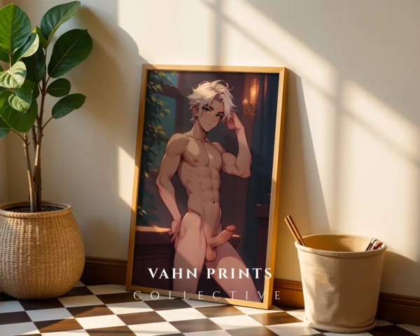 Digital Poster Anime Male Modern Hot Printable Wall Art