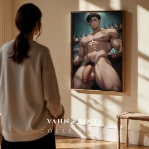 Sexy Anime Male Digital Poster Printable Modern Wall Art