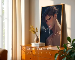 Printable Wall Art Hot Anime Male Digital Modern Poster