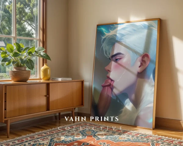 Hot Anime Guy Poster Digital Printable Modern Wall Decor