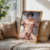 Printable Digital Poster Sexy Anime Male Modern Wall Art
