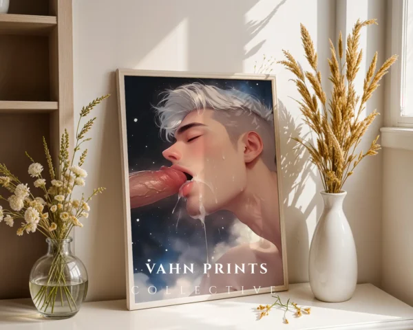 Printable Anime Guy Poster Digital Hot Modern Wall Art