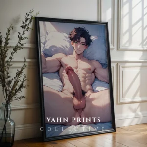 Sexy Anime Guy Poster Digital Printable Modern Wall Art
