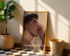 Digital Poster Modern Hot Anime Male Printable Wall Art