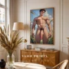 Modern Wall Art Sexy Anime Guy Printable Digital Poster