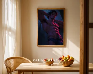 Hot Anime Male Poster Digital Printable Modern Wall Art