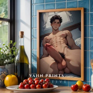 Hot Anime Guy Wall Art Digital Poster Modern Printable
