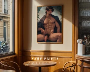 Digital Poster Hot Anime Male Wall Art Printable Modern