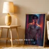 Naked Anime Guy Digital Wall Poster Printable Modern Decor