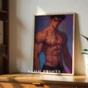 Hot Anime Male Wall Poster Digital Printable Modern Decor