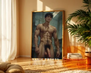 Sexy Anime Guy Digital Poster Modern Wall Art Printable