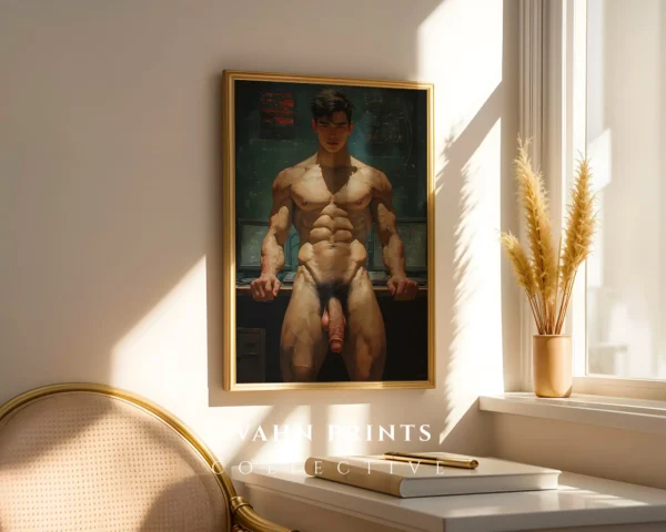 Digital Poster Sexy Anime Guy Modern Printable Wall Art