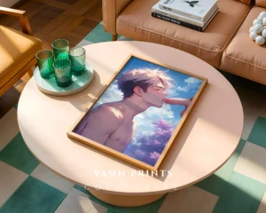 Digital Download Modern Hot Anime Guy Poster Printable