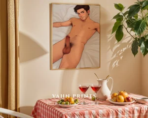 Sexy Anime Man Digital Poster Printable Modern Wall Art