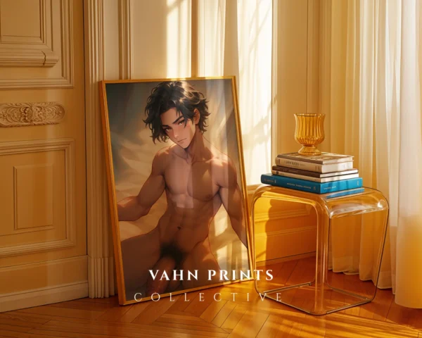 Hot Anime Guy Poster Digital Printable Modern Wall Decor