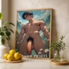 Digital Poster Erotic Anime Male Printable Modern Wall Art