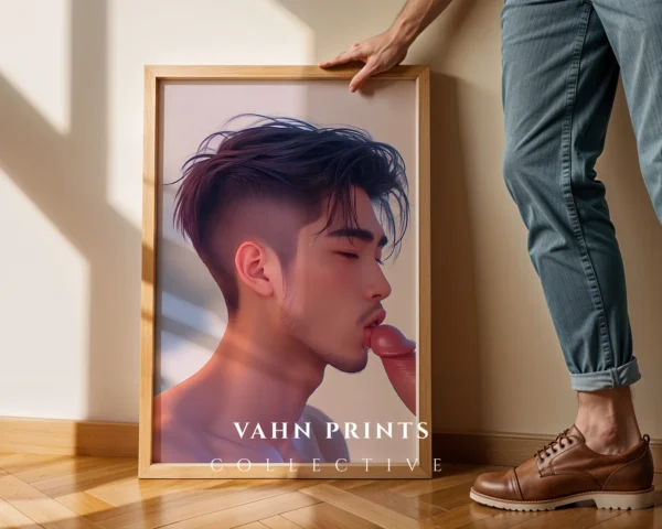 Digital Download Hot Anime Man Poster Printable Modern Wall Art