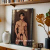 Digital Poster Erotic Anime Male Printable Wall Art Modern