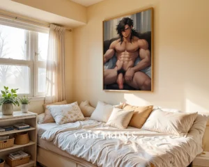 Sexy Anime Guy Wall Art Digital Modern Printable Poster
