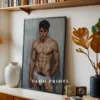 Digital Download Naked Anime Guy Poster Modern Printable Art
