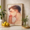 Printable Wall Art Naked Anime Male Digital Modern Poster
