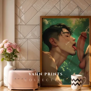 Hot Anime Man Digital Poster Printable Modern Wall Art