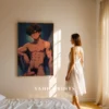 Digital Poster Naked Anime Guy Modern Printable Wall Decor