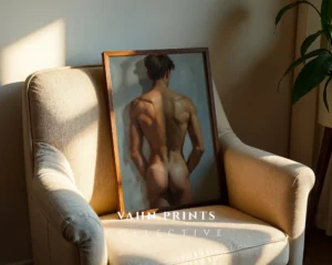 Printable Erotic Anime Man Poster Digital Modern Wall Decor